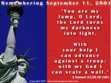 Illustration of the Bible Verse Remembering Sept. 11th