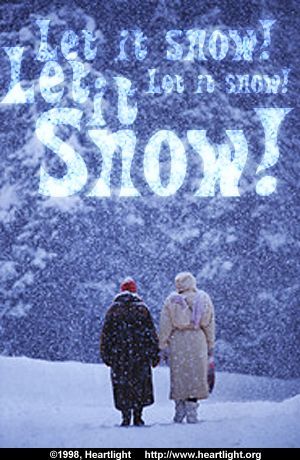 Illustration of the Bible Verse Let it Snow!