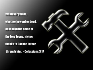Illustration of the Bible Verse Colossians 3:17