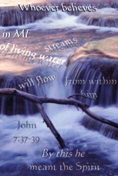 Illustration of the Bible Verse John 7:37-39