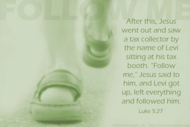 Illustration of the Bible Verse Luke 5:27