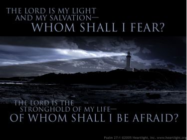 Illustration of the Bible Verse Psalm 27:1
