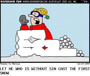 Illustration of the Bible Verse RevFun - Snow