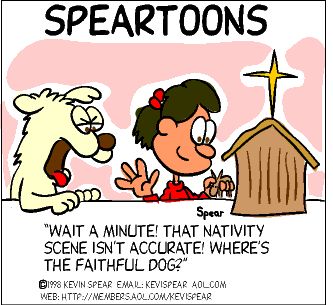 Illustration of the Bible Verse Speartoons: Nativity