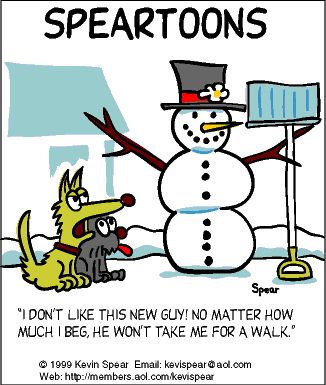Illustration of the Bible Verse Speartoons: Snowman
