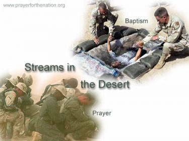 Illustration of the Bible Verse Streams in the Desert