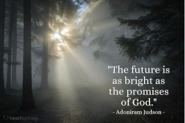 Illustration of the Bible Verse Quote by Adoniram Judson