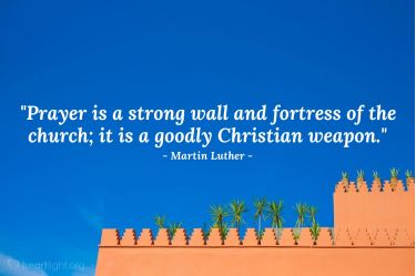 Illustration of the Bible Verse Quote by Martin Luther