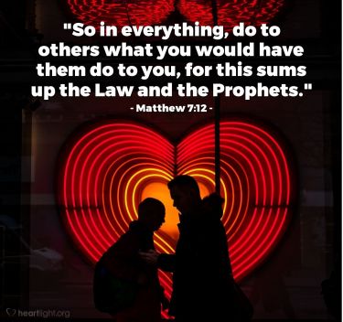 Illustration of the Bible Verse Matthew 7:12