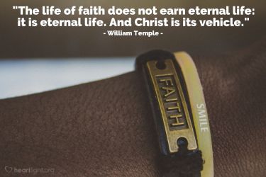 Illustration of the Bible Verse Quote by William Temple