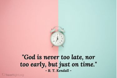 Illustration of the Bible Verse Quote by R. T. Kendall