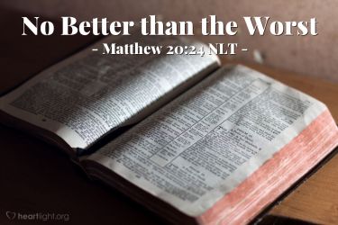 Illustration of the Bible Verse Matthew 20:24 NLT