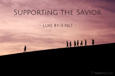 Illustration of the Bible Verse Luke 8:1-3 NLT