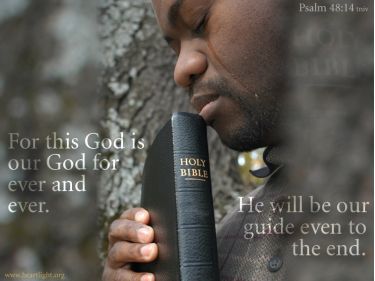 Illustration of the Bible Verse Psalm 48:14 Light