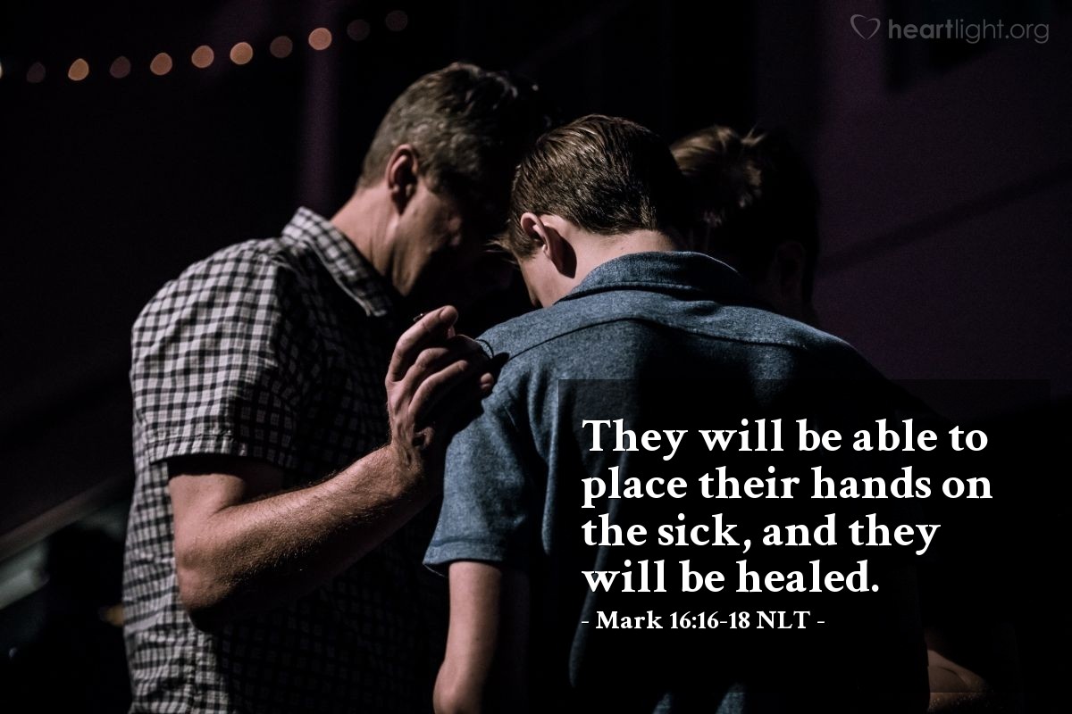 Mark 16 16 18 NLT Illustrated Baptized Believers Can Cast Out Demons 