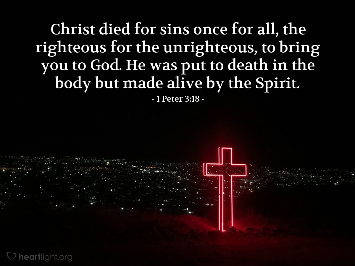 1 Peter 3 18 Verse Of The Day November 14 2022 TheSingleAdventist