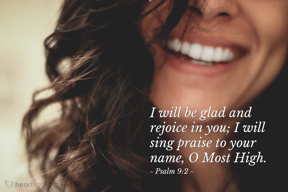 Illustration of Psalm 9:2 on Rejoice