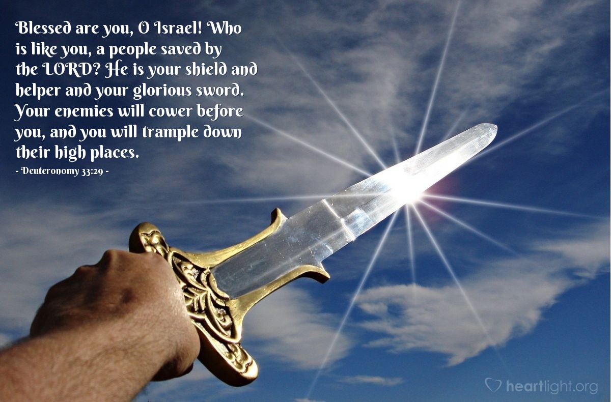 Deuteronomy 33:29 AMP - Happy and blessed are you, O Israel; Who is like  you, a people saved by the Lord, The Shield of your…