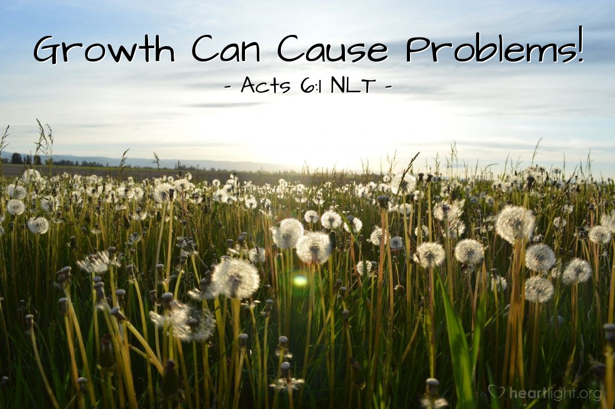 Illustration of Acts 6:1 NLT — But as the believers rapidly multiplied, there were rumblings of discontent. The Greek-speaking believers complained about the Hebrew-speaking believers, saying that their widows were being discriminated against in the daily distribution of food.