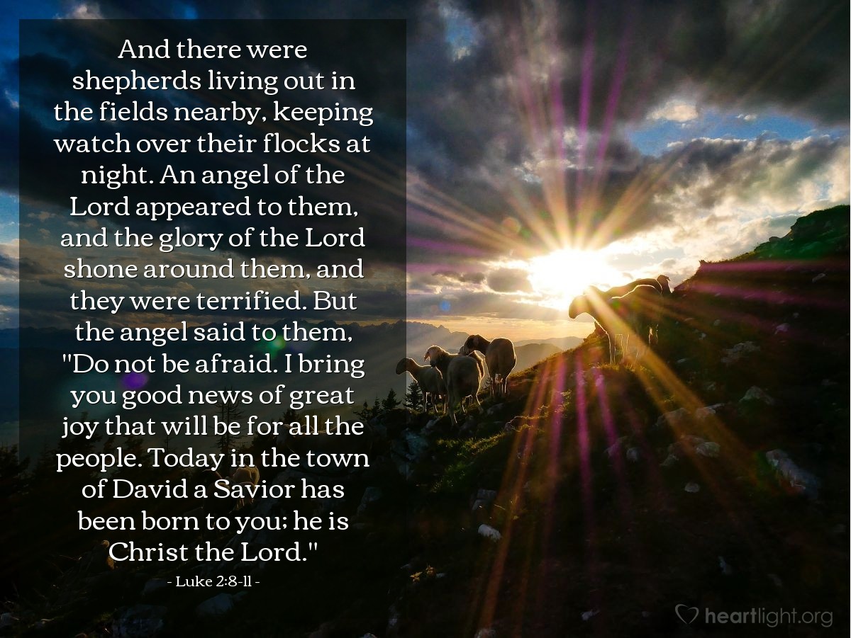 Luke 2 8 11 Today s Verse For Saturday December 22 1962