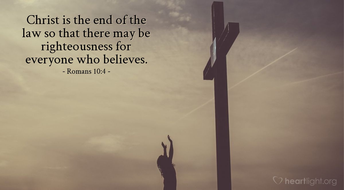 Illustration of Romans 10:4 on Believe