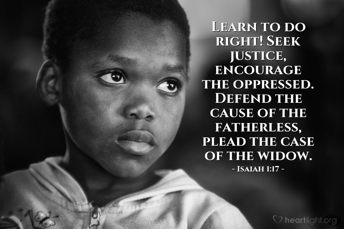 Illustration of Isaiah 1:17 on Compassion International