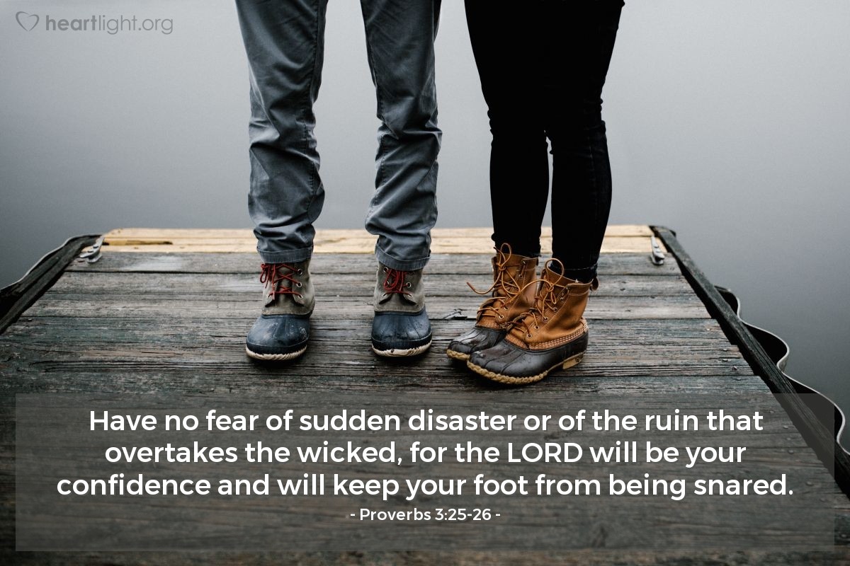 Proverbs 3 25 26 Verse Of The Day For 06 26 2025