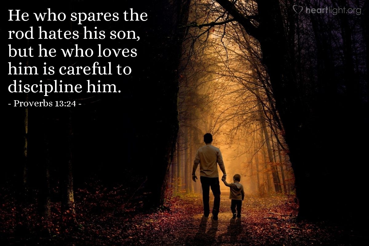 Proverbs 13 24 Illustrated He Who Spares The Rod Hates His Son 
