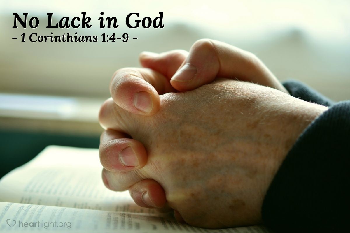 No Lack in God — 1 Corinthians 1:4-9