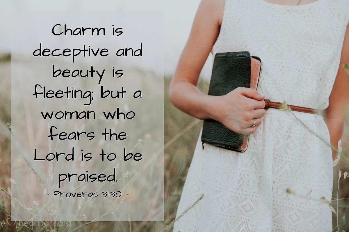 Illustration of Proverbs 31:30 on Beauty