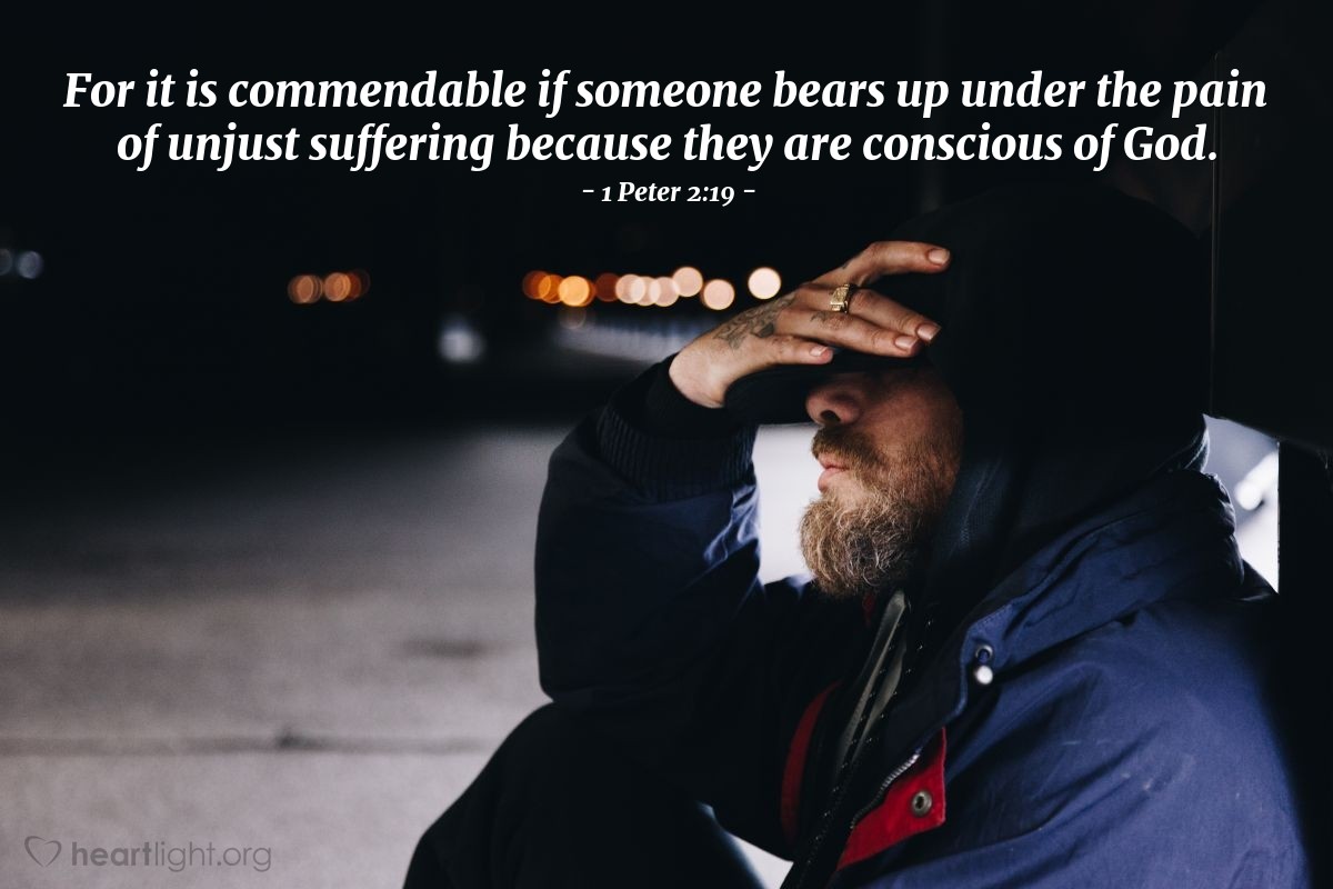 1 Peter 2 19 Verse Of The Day January 25 2019 TriangleOfLove