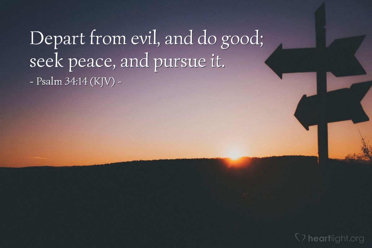 Psalm 34 14 KJV Today s Verse For Friday October 13 1961