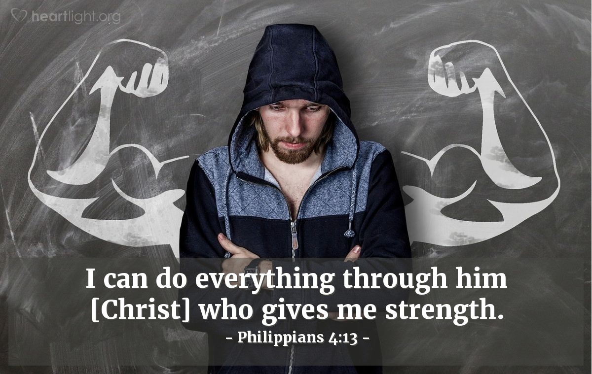 Illustration of Philippians 4:13 on Strength