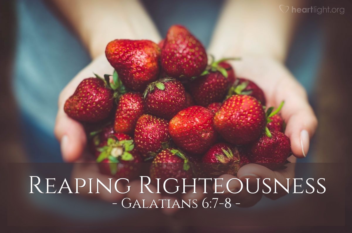 Reaping Righteousness — Galatians 6:7-8