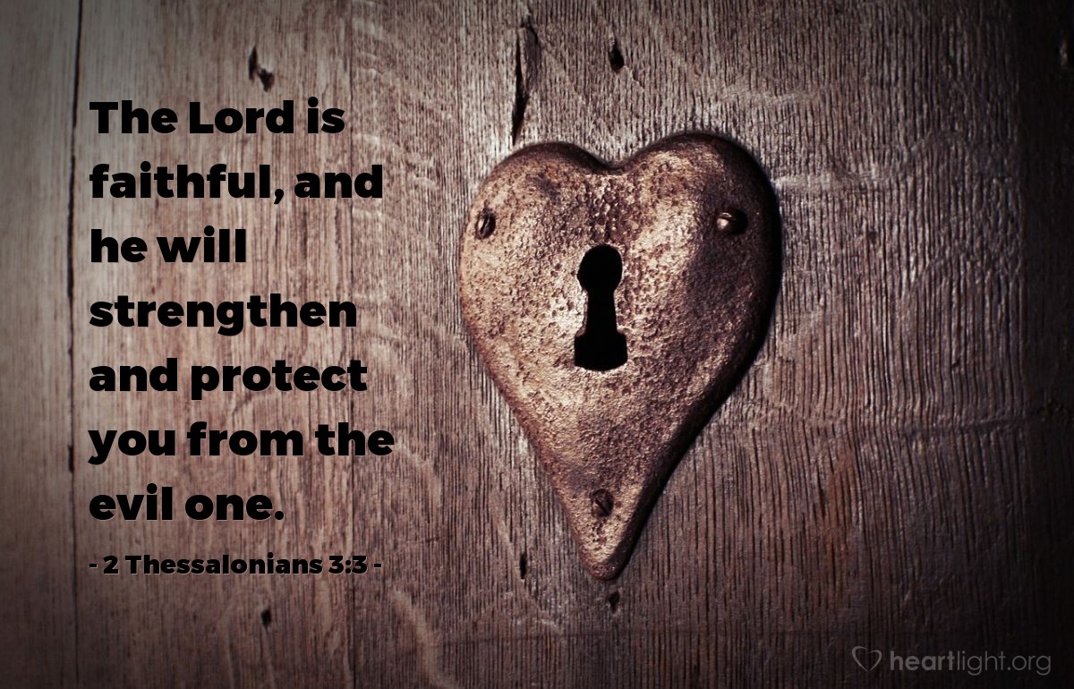 Illustration of 2 Thessalonians 3:3 on Protection