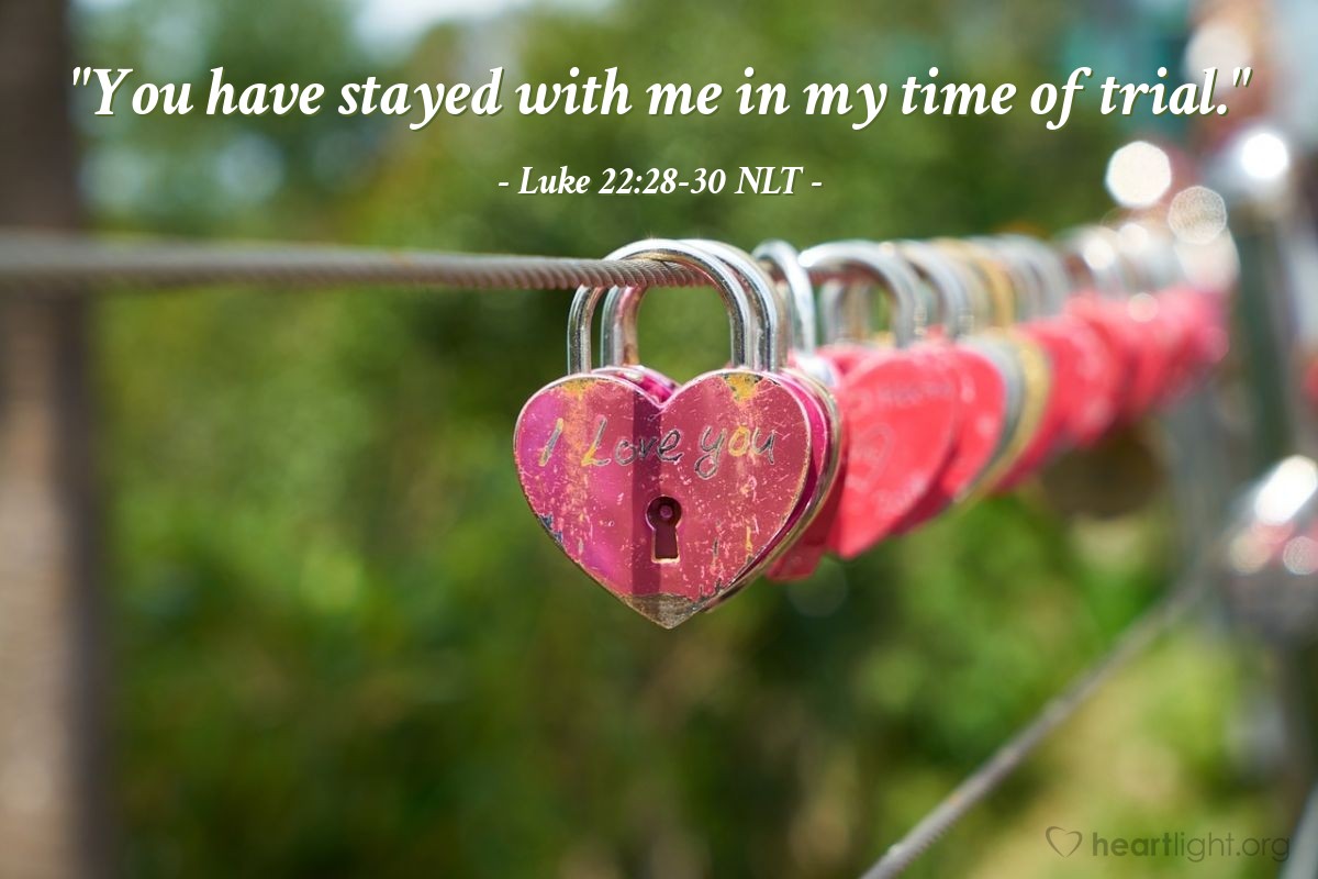 "Staying True!" — Luke 22:28-30 (What Jesus Did!)