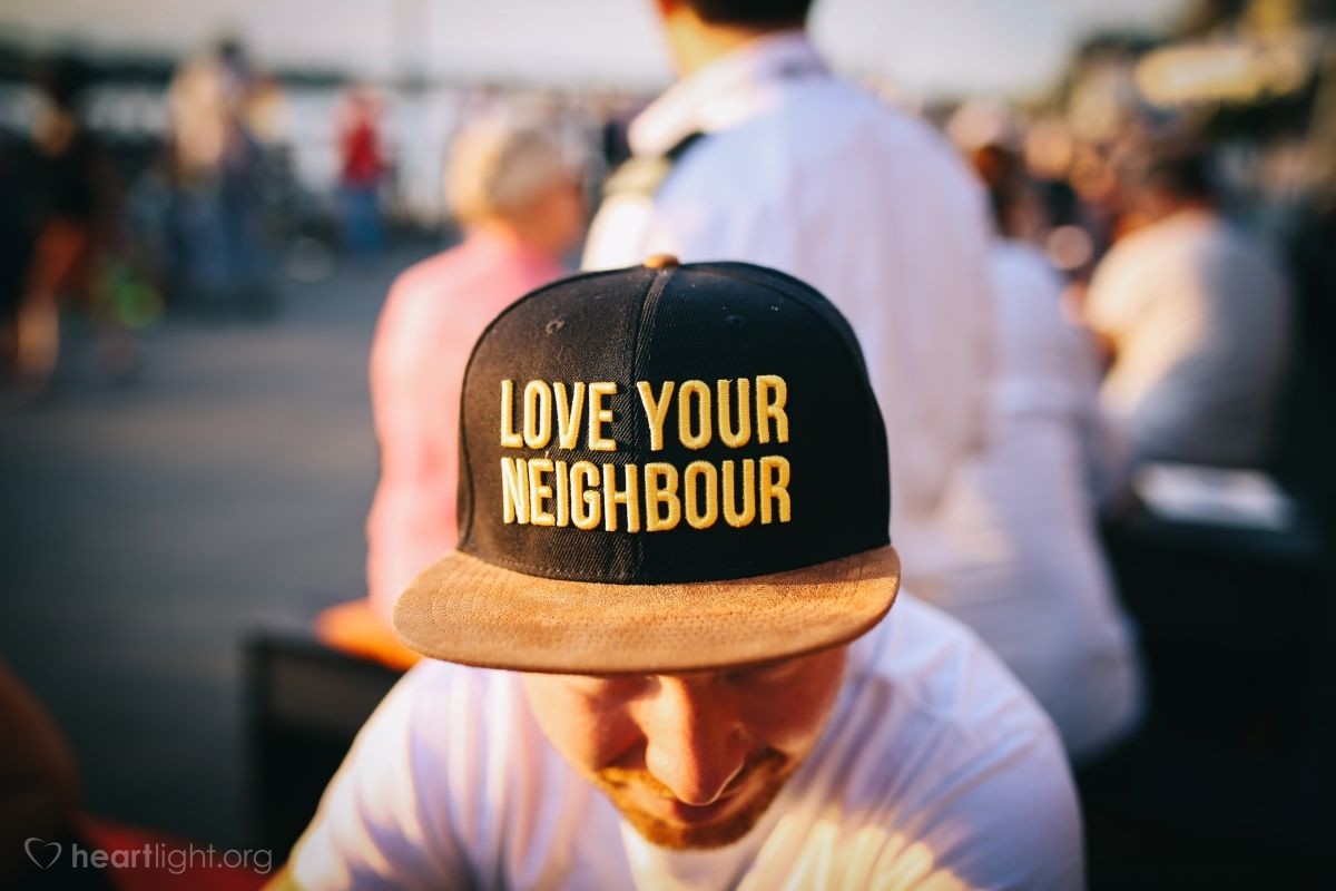 Illustration of Mark 12:31 NLT — [Jesus continued,] "The second is equally important: 'Love your neighbor as yourself.' No other commandment is greater than these."
