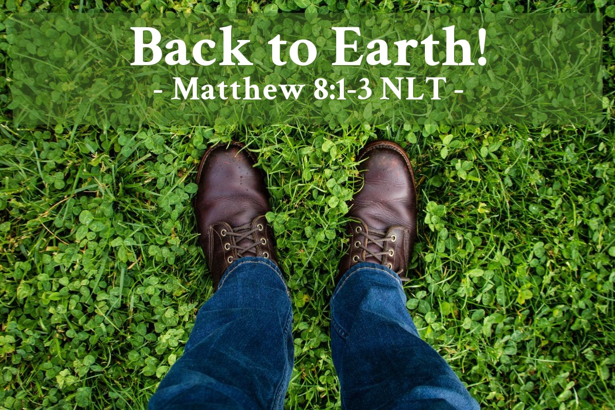 Illustration of Matthew 8:1-3 NLT — "Be healed!"