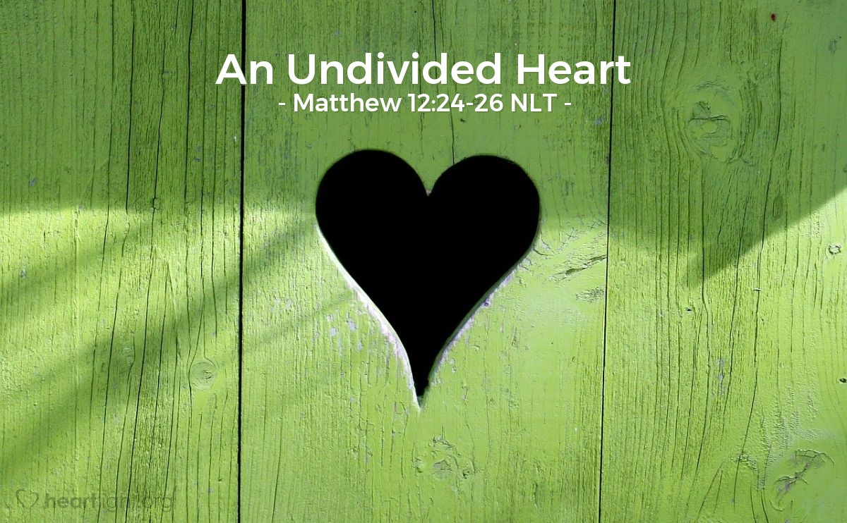 Illustration of Matthew 12:24-26 NLT — "No wonder [Jesus] can cast out demons. He gets his power from Satan, the prince of demons."