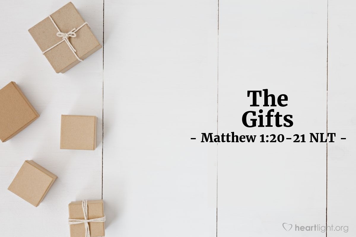 Illustration of Matthew 1:20-21 NLT — "Joseph, son of David,"