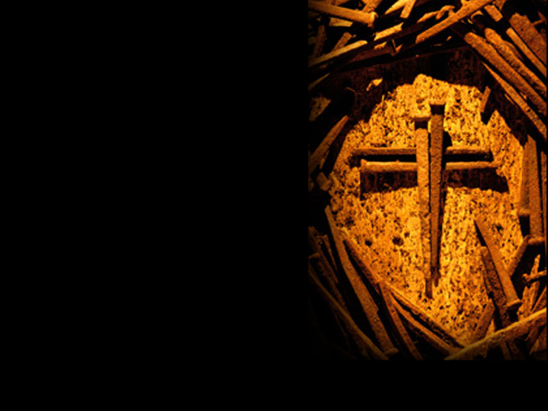 PowerPoint Background of Cross of Nails (right) — Heartlight®