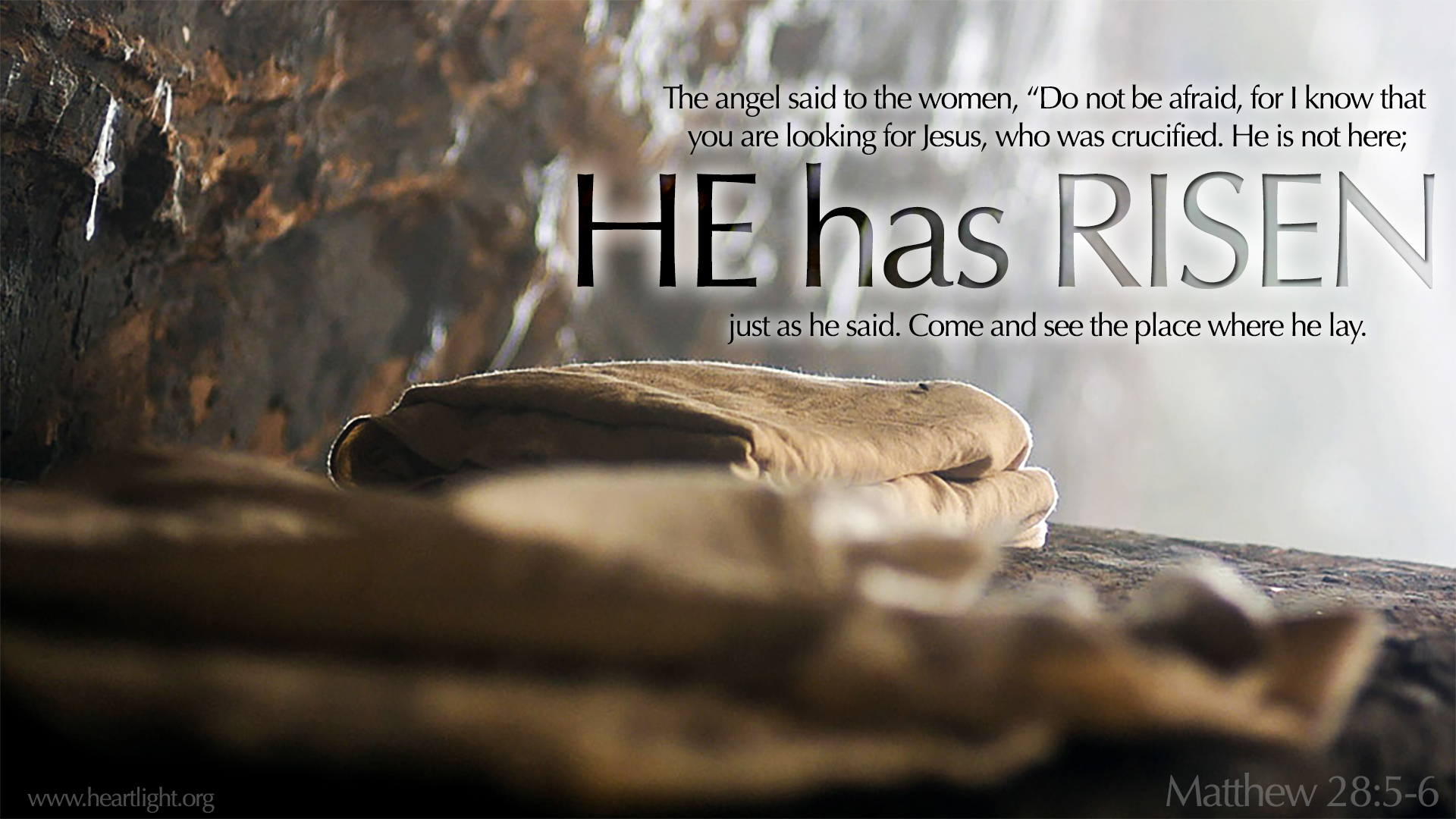 Matthew 28 5 6 He Is Risen Heartlight Gallery