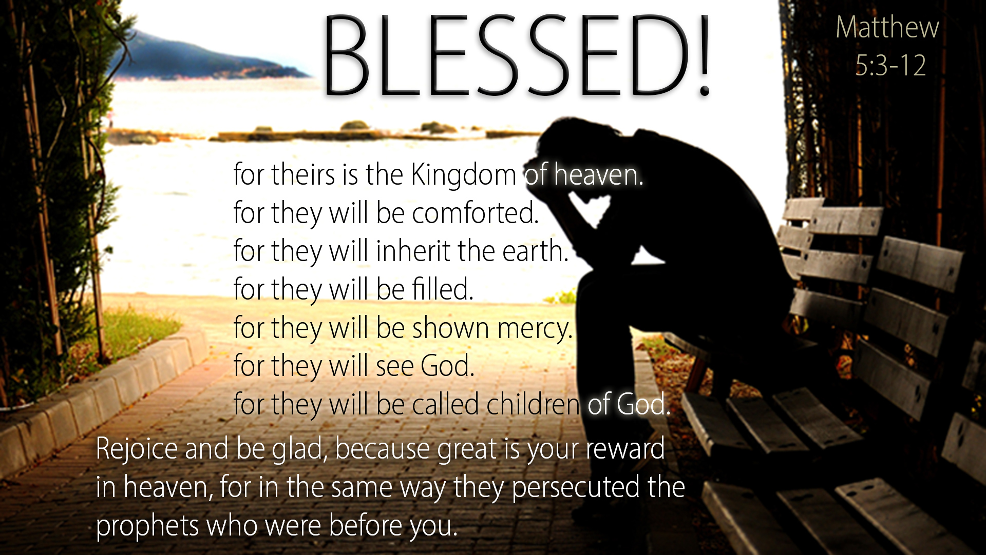 Illustration of the Bible Verse Matthew 5 3 12